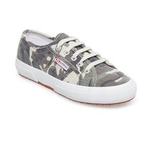 Superga 2750 Cotton Camo Sneaker W Size 7.5